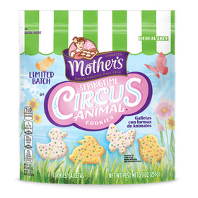 Mother's Spring Time Circus Animals butterfly cookie with pastel icing, ideal for celebrations