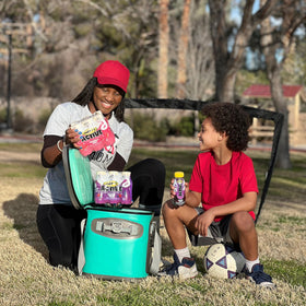 Nutrition panel of Mott's Active Watermelon Burst highlights no artificial flavors.