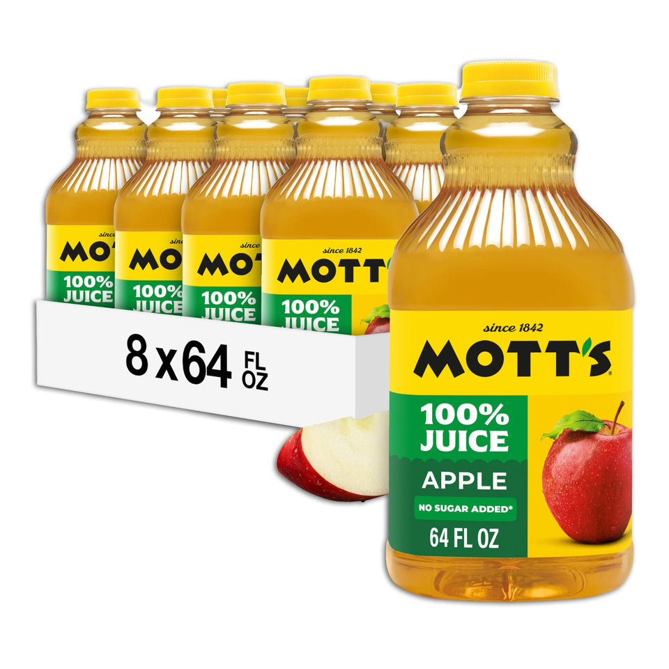 Mott's 64 oz apple juice bottle for family packs.