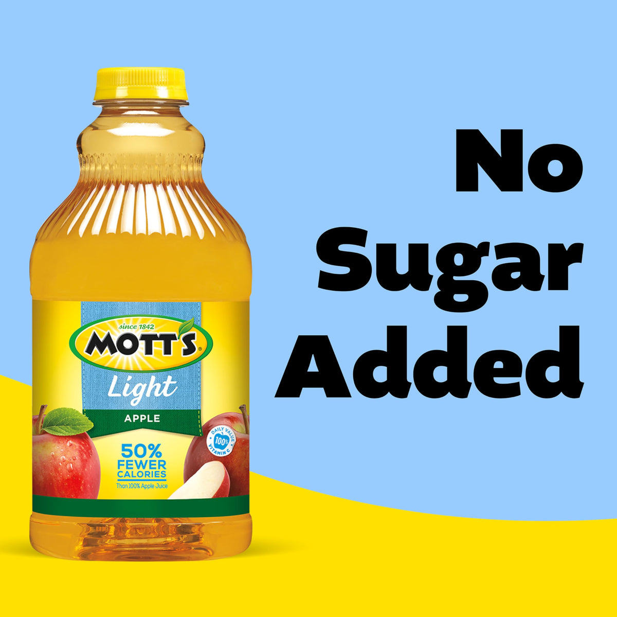 Mott's Apple Light Juice Drink at dinnertime table illustrating easy family hydration