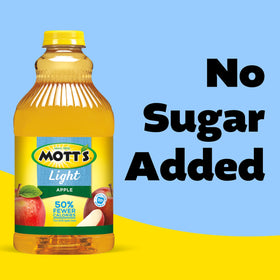 Mott's Apple Light Juice Drink at dinnertime table illustrating easy family hydration