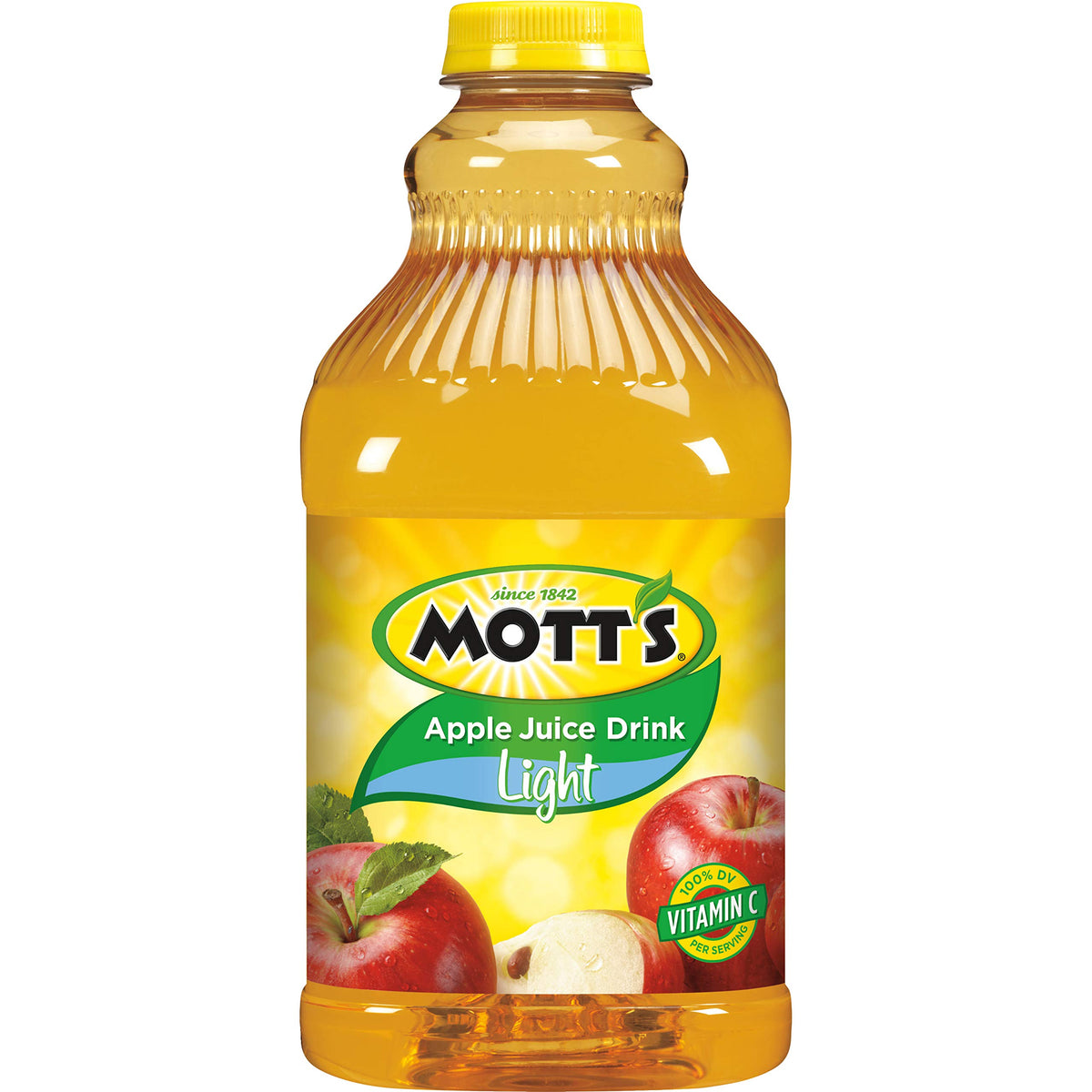 Mott's Apple Light Juice Drink family sharing on the kitchen counter