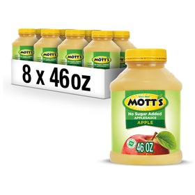 Mott's applesauce 46oz front view, ideal for family snacking