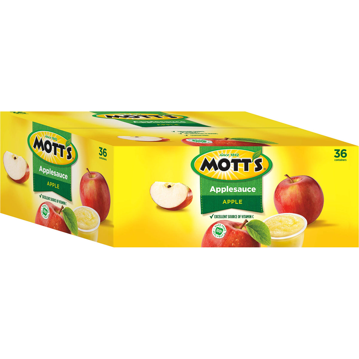 Mott's applesauce on a lunchbox makes a kid-friendly, mess-free snack.