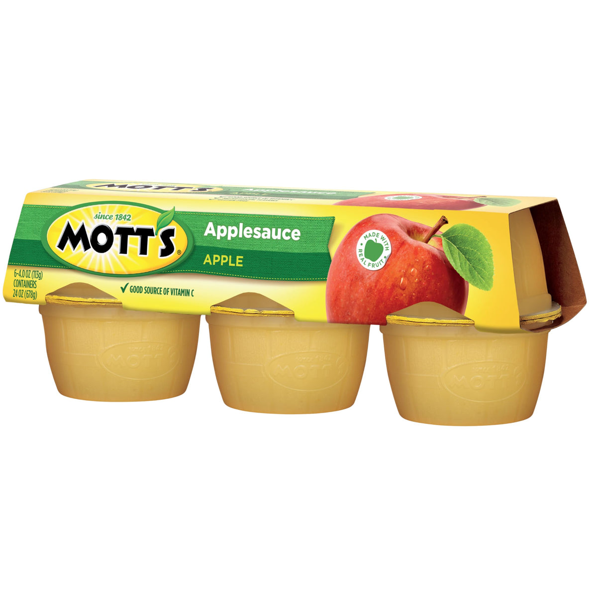 Mott's applesauce on-the-go snack pack ideal for travel