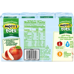 Mott's For Tots uses purified water for hydration