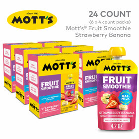 Mott’s packaging features non-dairy oatmilk base for a family-friendly snack.