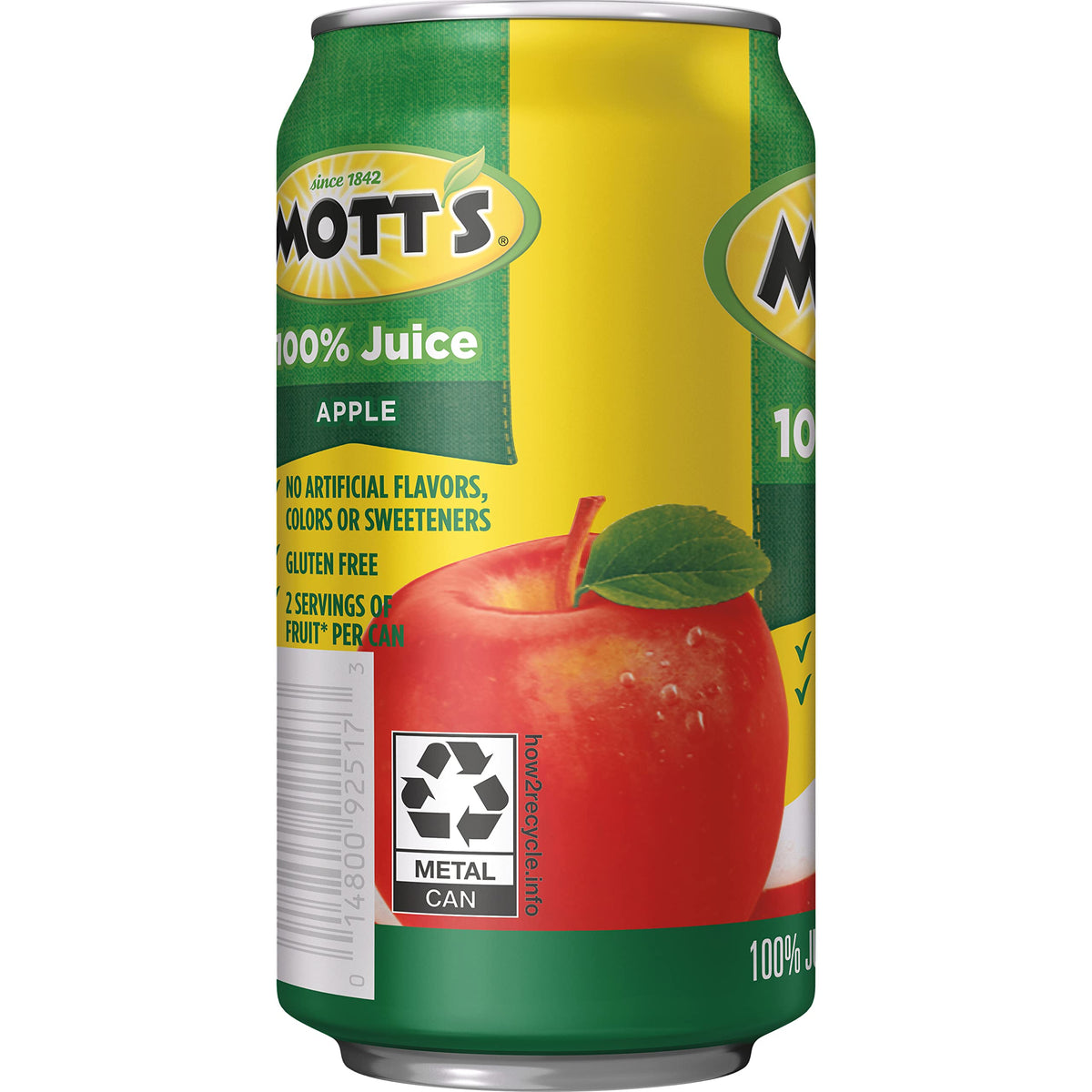 Mott's heritage orchard imagery highlights the brand legacy.