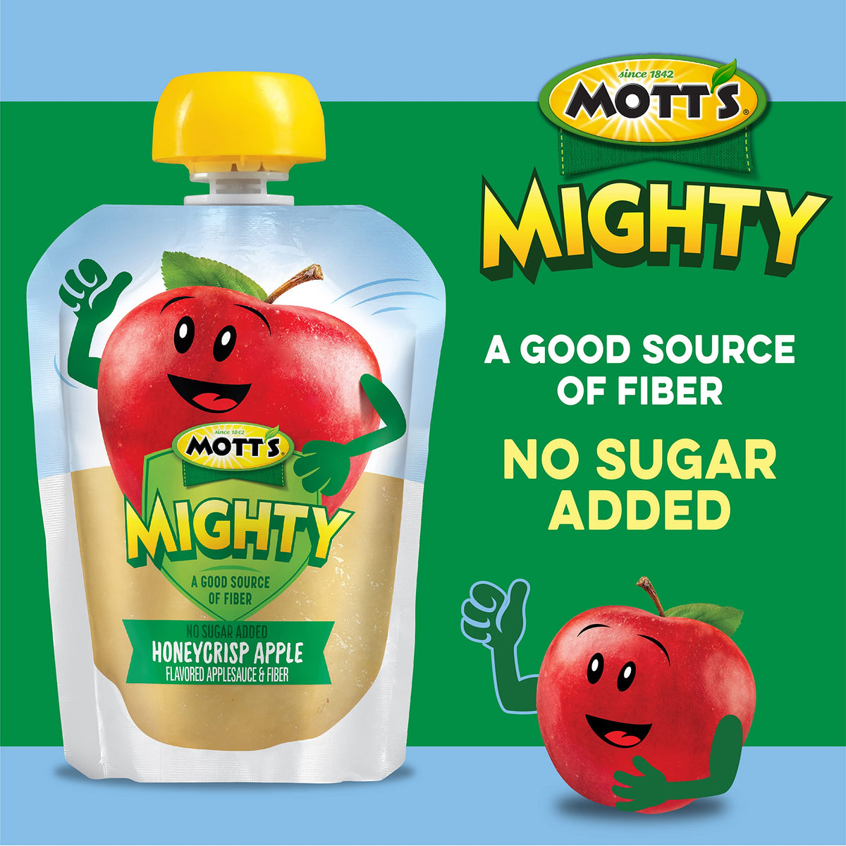 Mott's Mighty Applesauce Pineapple Banana pouch ideal for kids' lunchboxes