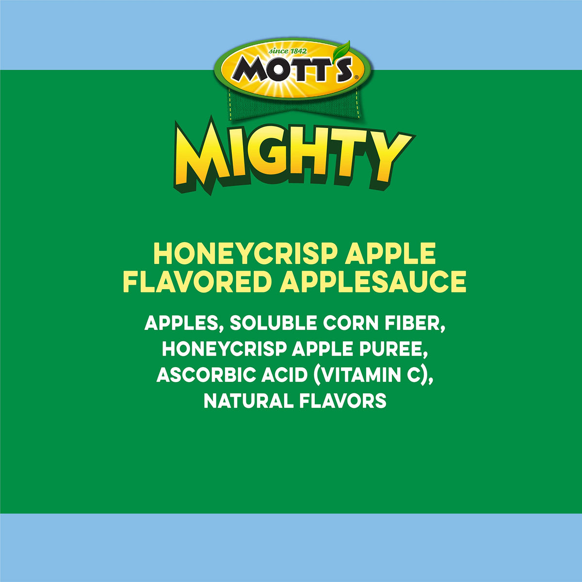 Mott's Mighty Honeycrisp Applesauce no sugar added appeals to flavor-first snacking