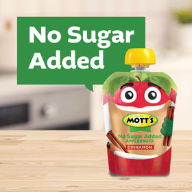 Mott's Apple sauce with Vitamin C as a daily fruit source.