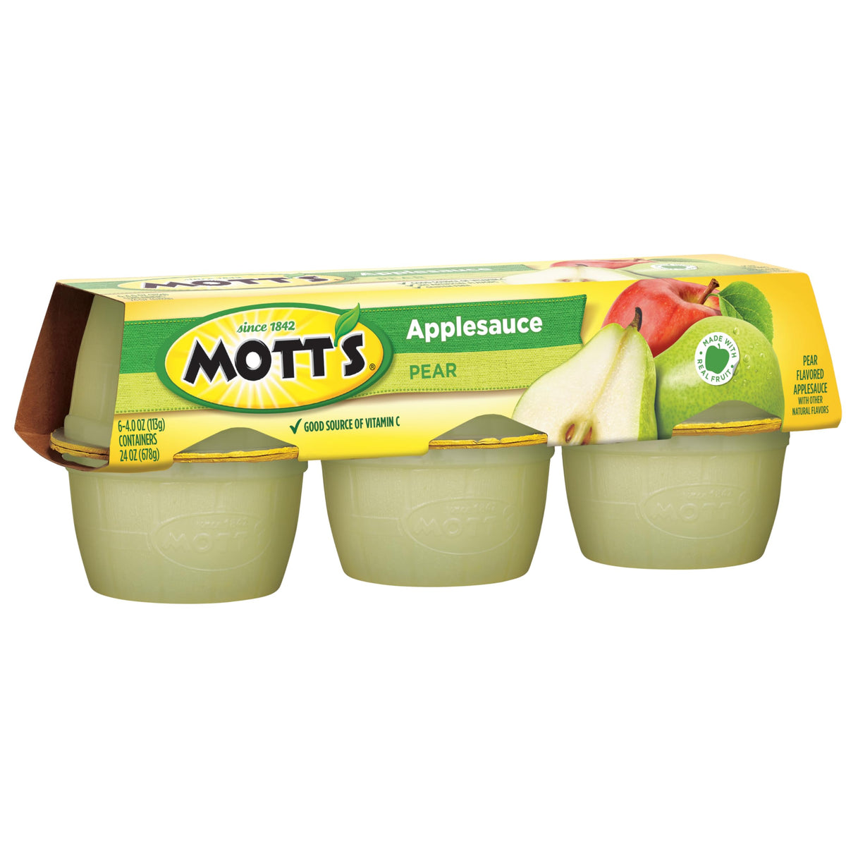 Mott's Pear Applesauce heritage since 1842 inspires trust.