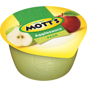 Mott's Pear Applesauce is a kid-friendly, easy snack time option.