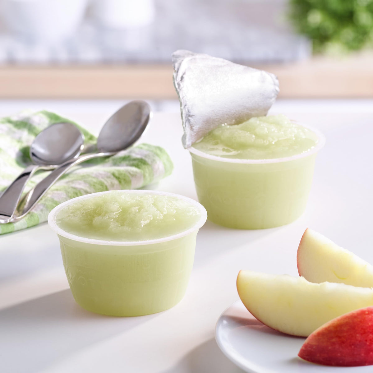 Mott's Pear Applesauce ideal for lunchboxes and snack time.