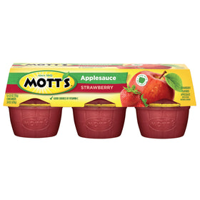 Motts Strawberry Applesauce 4 oz cups, pantry-pack display