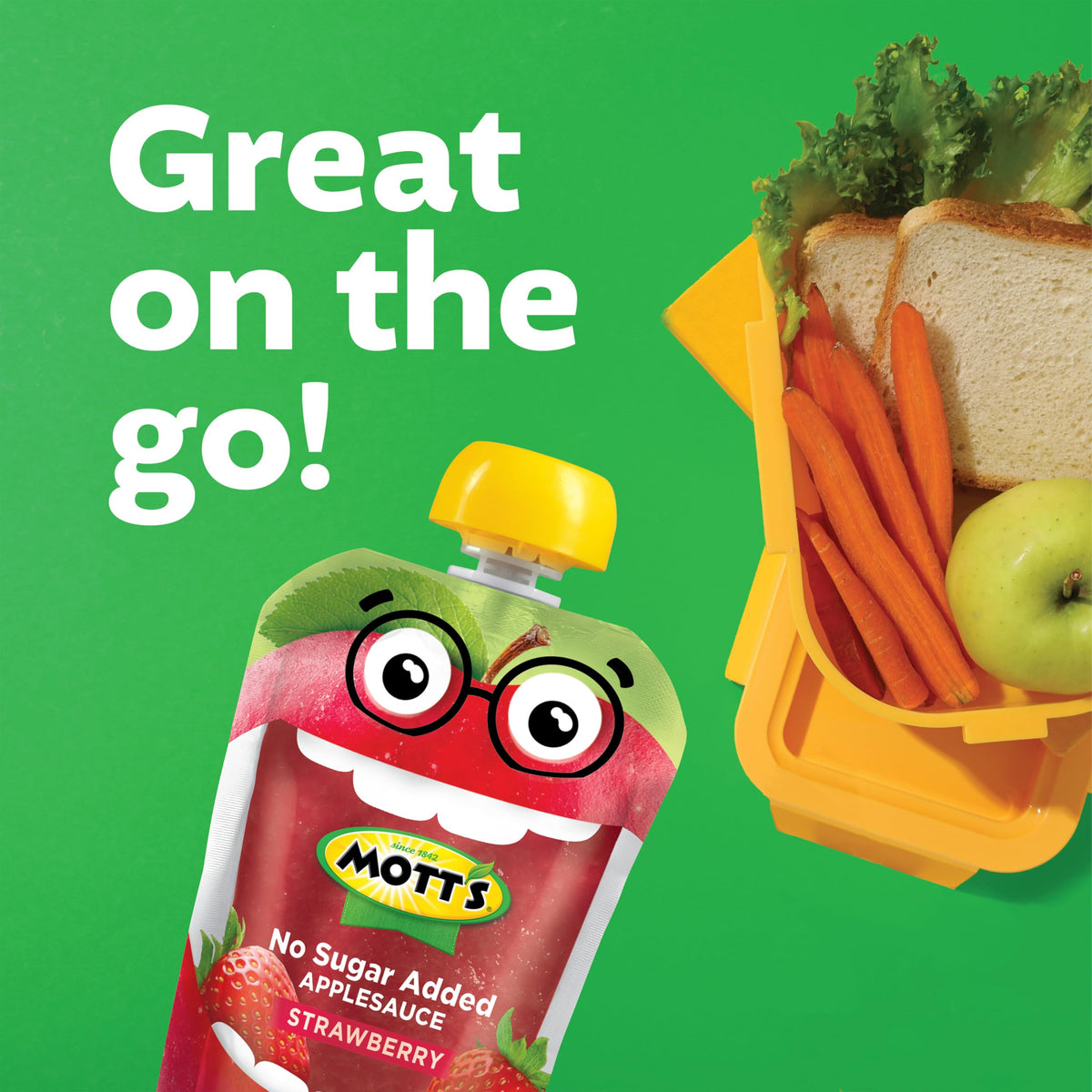 Mott's vitamin C on the pouch, accessible fruit snack