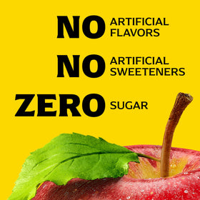 Mott's Zero Sugar Apple Juice Glass—refreshing apple flavor in a tall glass.