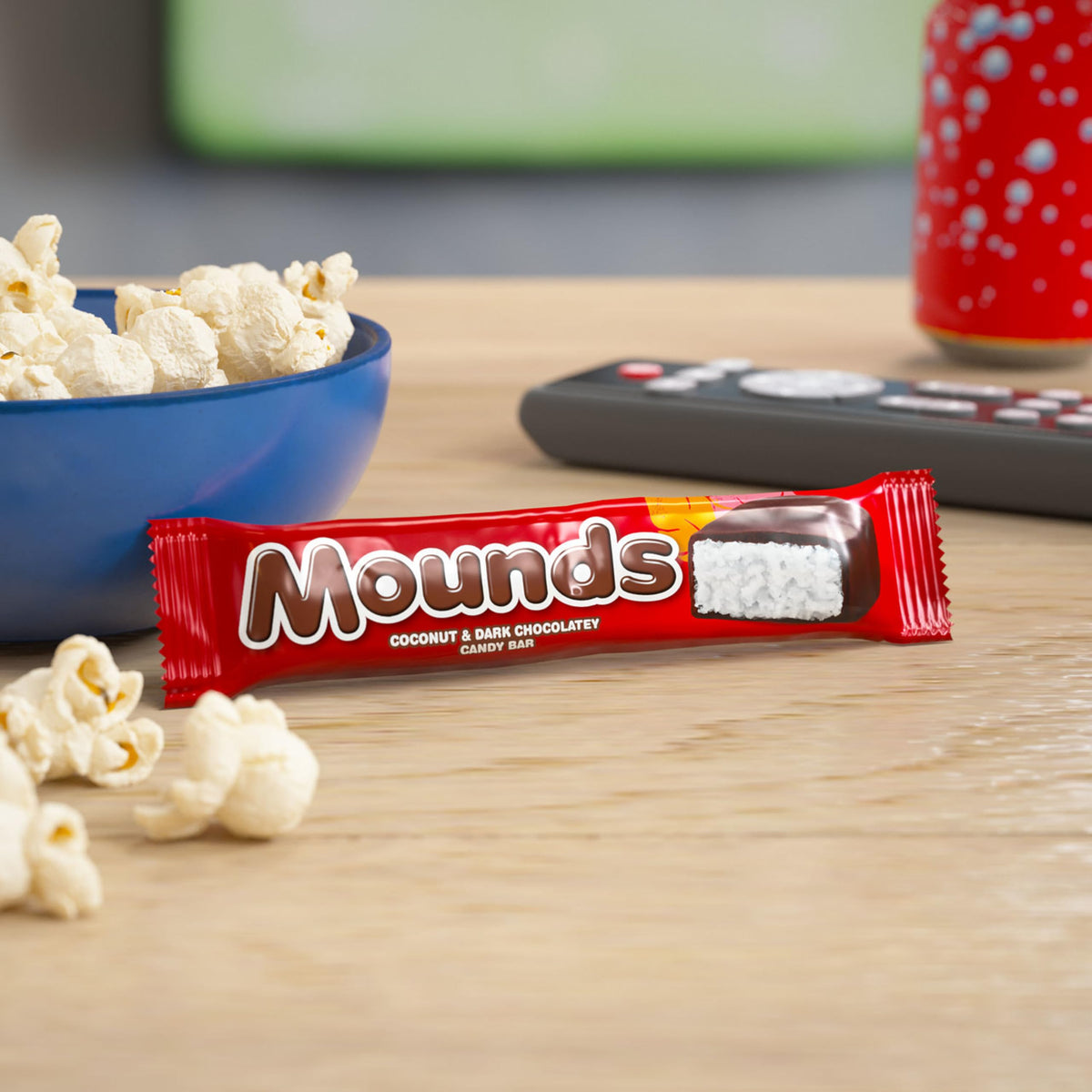 MOUNDS gift-pack display featuring coconut chocolate bars