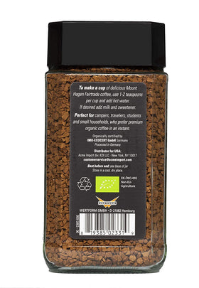 Mount Hagen organic fair-trade arabica beans close-up for premium aroma and craft flavor.