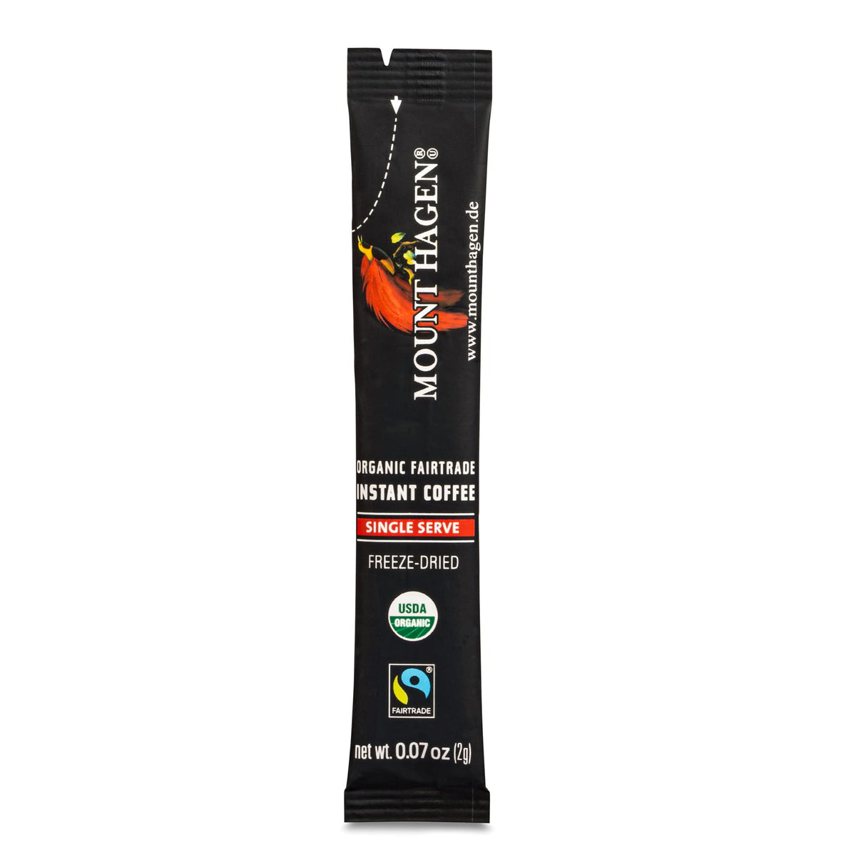 Mount Hagen single-serve sticks open pack for quick brews.