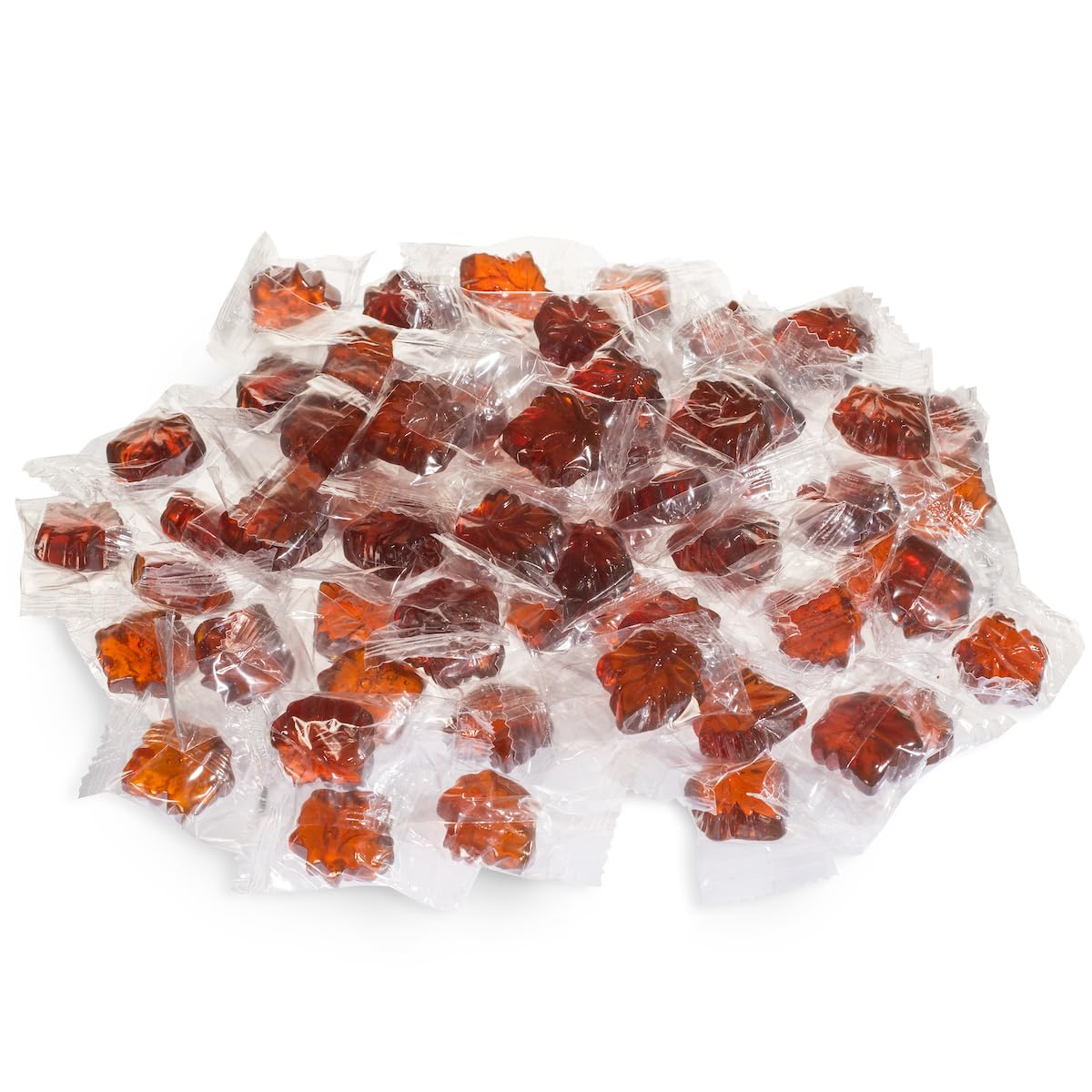 Mount Mansfield Maple hard candy close-up highlighting long-lasting maple sweetness.