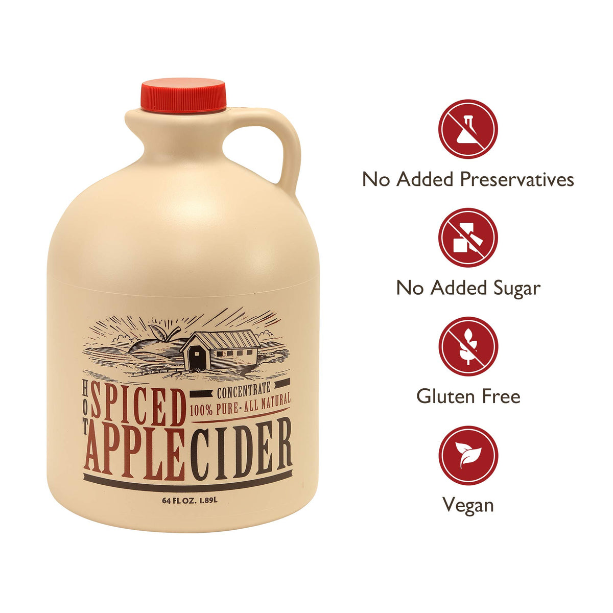 Mountain Cider Concentrate hot cider in a mug ready to sip.
