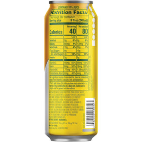 Mountain Dew Kickstart real fruit juice splash, ideal for a quick uplift during workouts.