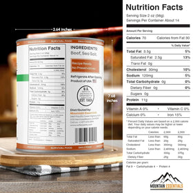 Mountain Essentials 28 oz beef can versatile daily protein