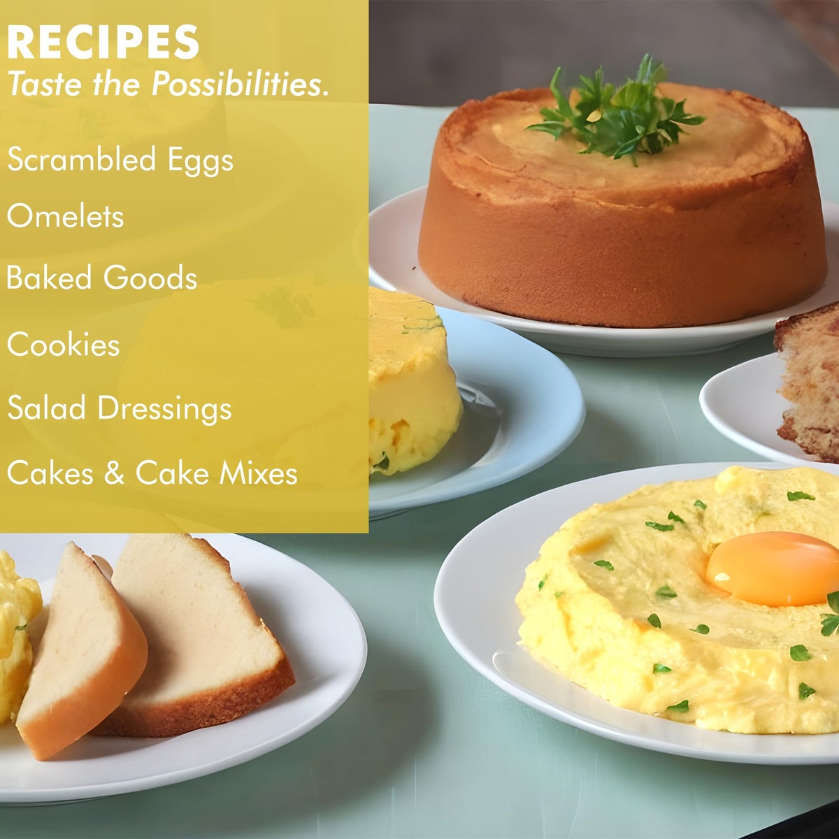 Water and Mountain Essentials egg crystals whisked in a bowl for rehydration.