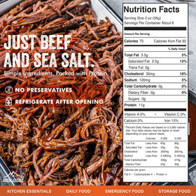 Mountain Essentials emergency prep beef can illustration for preparedness