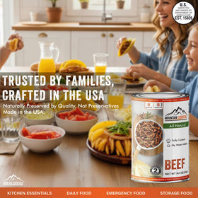 Mountain Essentials gluten-free beef in can feature for safe meals