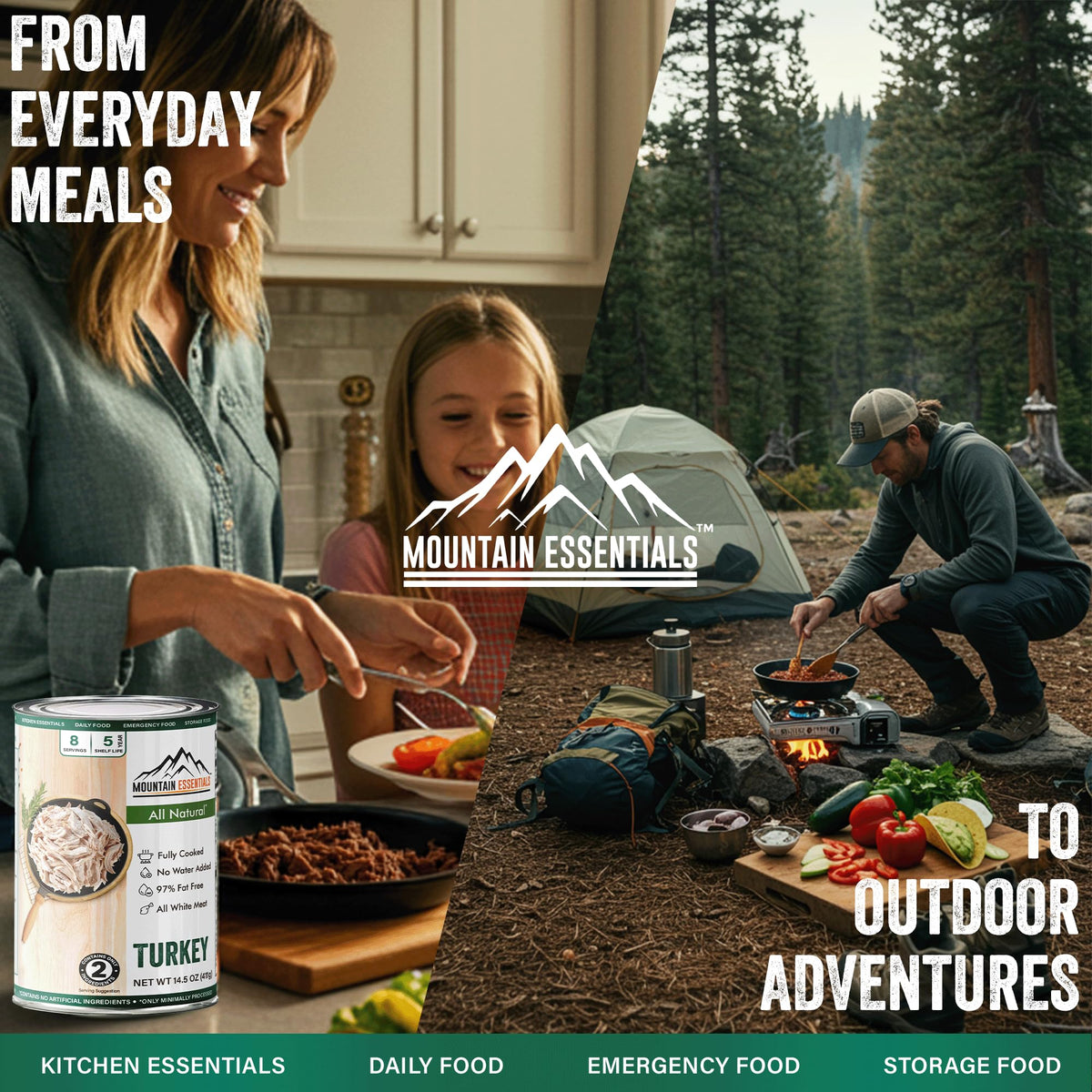 Mountain Essentials turkey ideal for camping and emergency meals