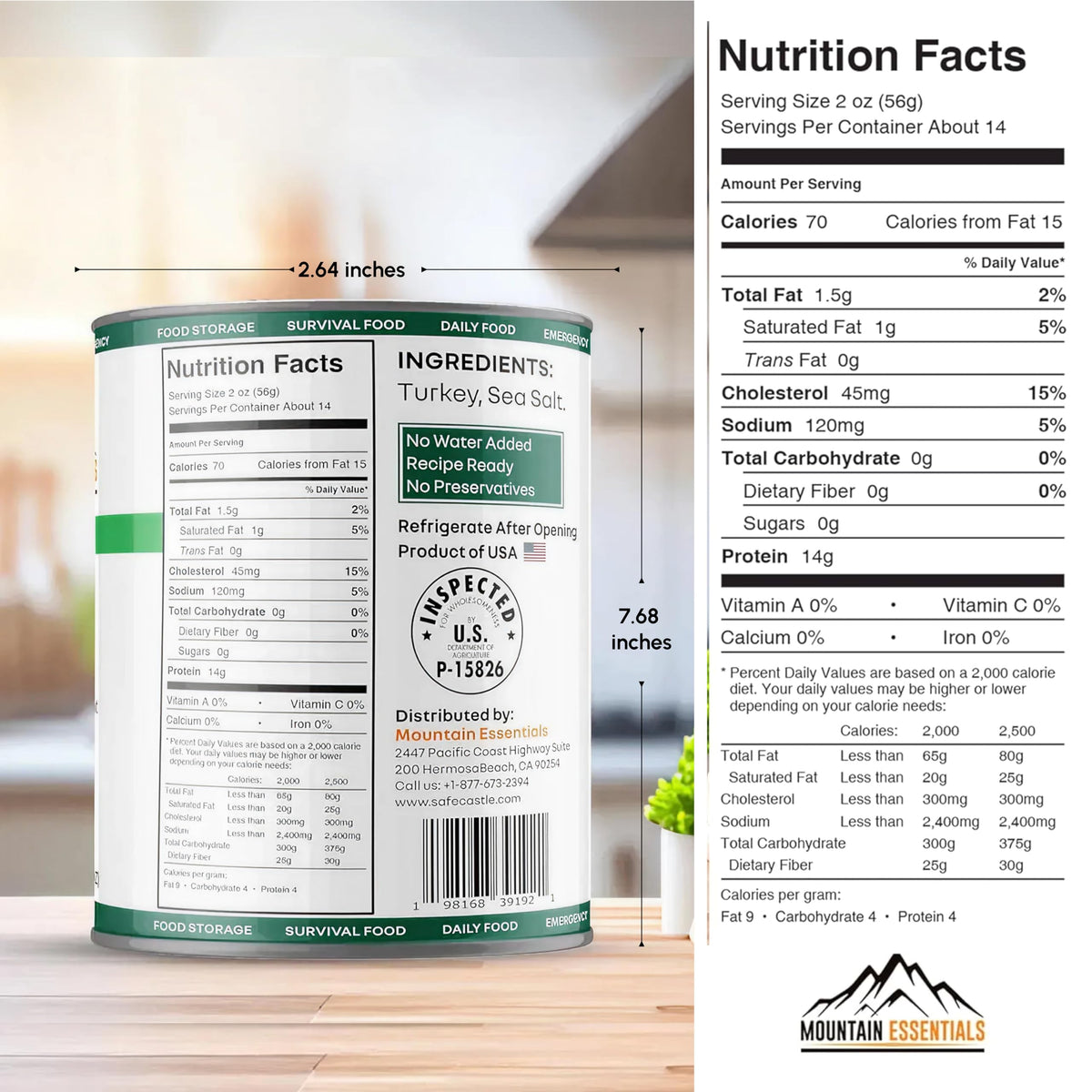 Camping companion: Mountain Essentials turkey provides lightweight, portable meals outdoors.