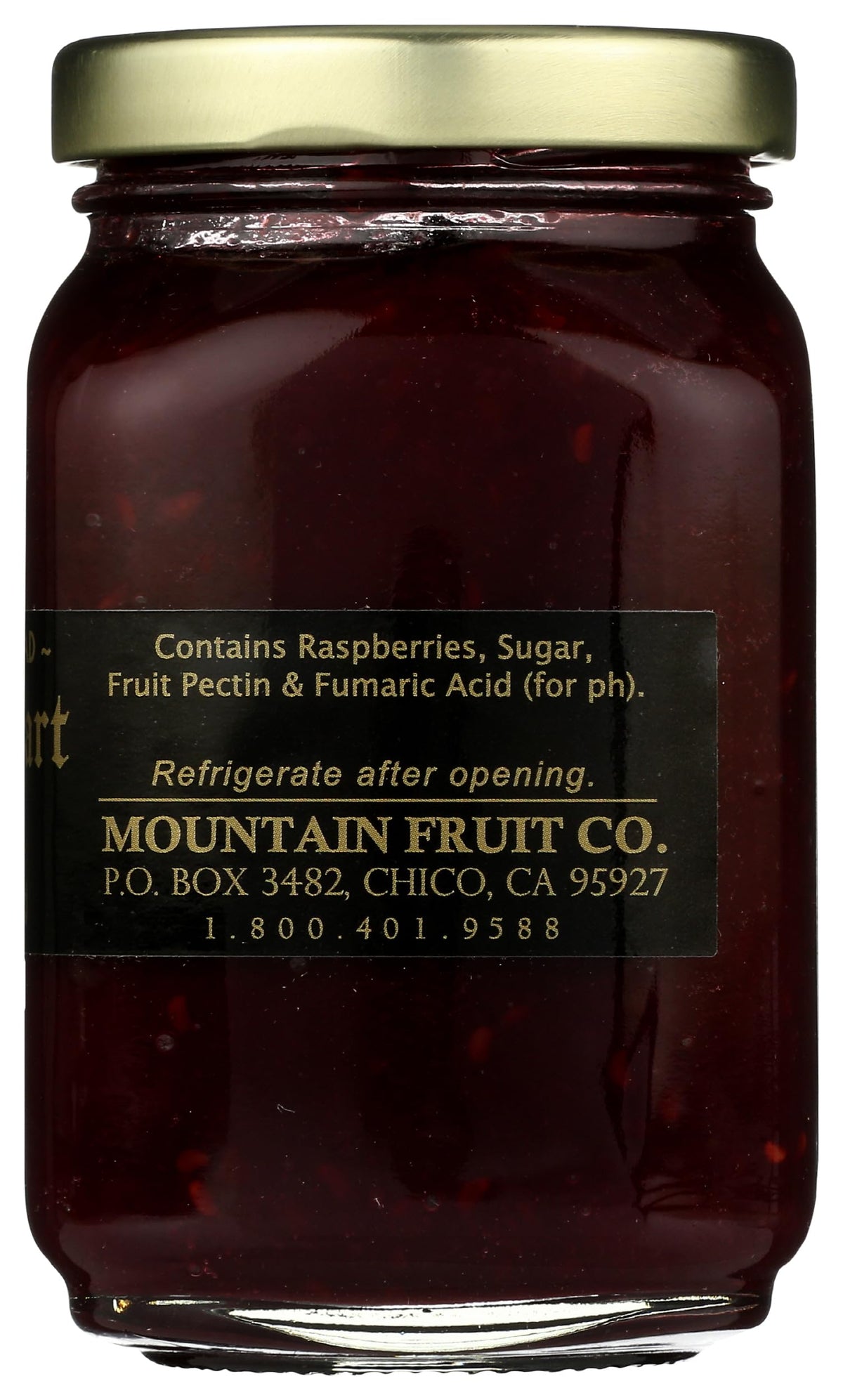 Keep Mountain Fruit Co. Raspberry Tart Jam in the fridge for peak taste.