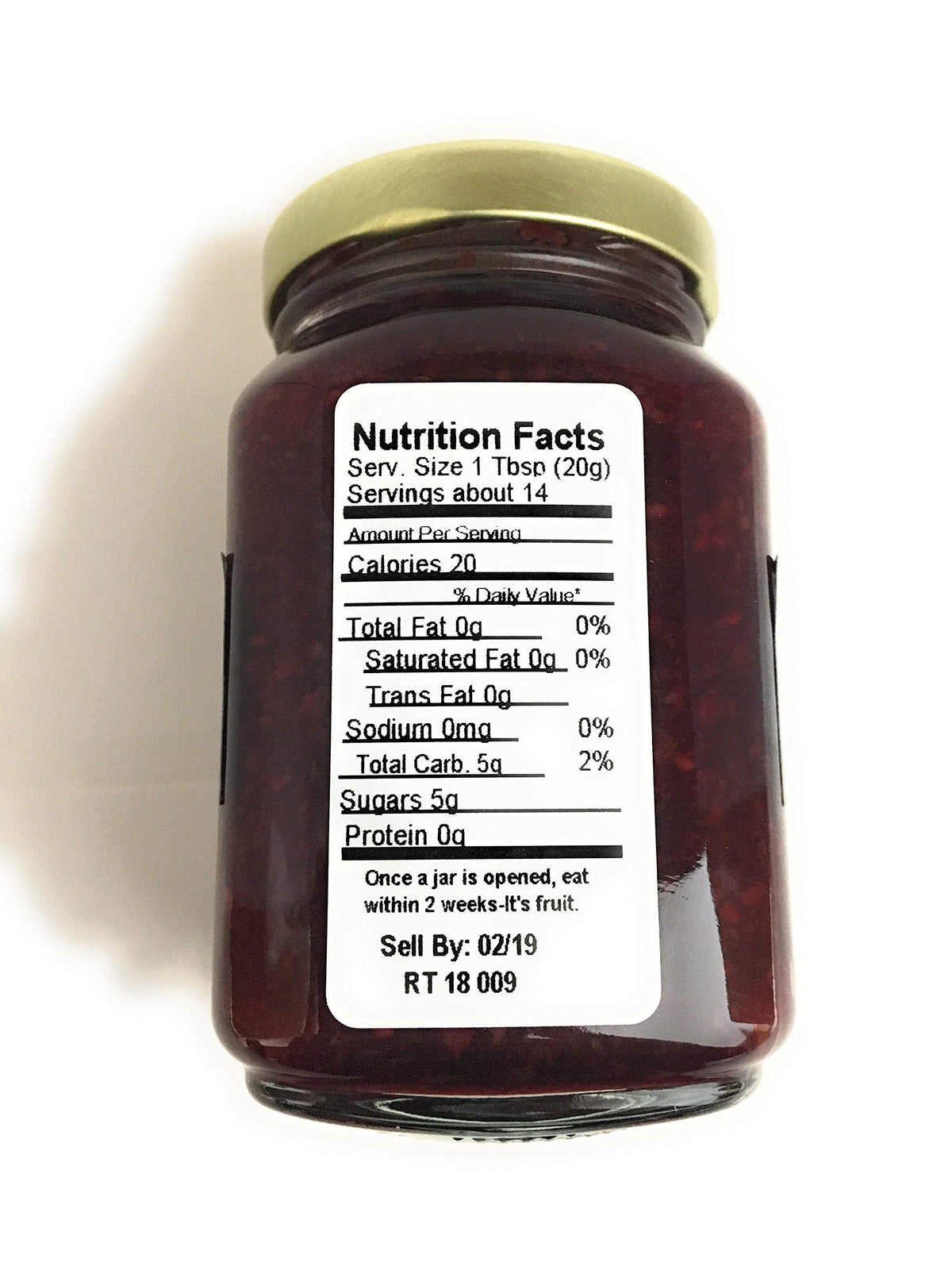 Mountain Fruit Co. Raspberry Tart Jam on toast, a fruity breakfast option.