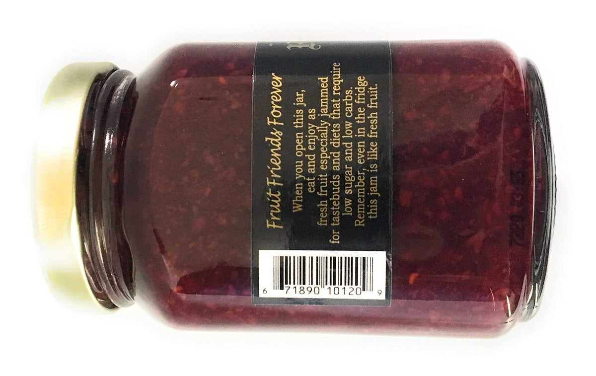 Pouring Mountain Fruit Co. Raspberry Tart Jam, silky berry glaze.