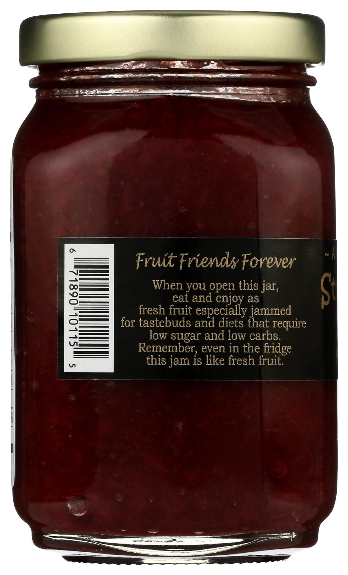Mountain Fruit Co. jam label shows no nitrates or nitrites.