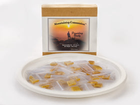 Compact Mountaintop Communion bread packaging designed for easy storage.
