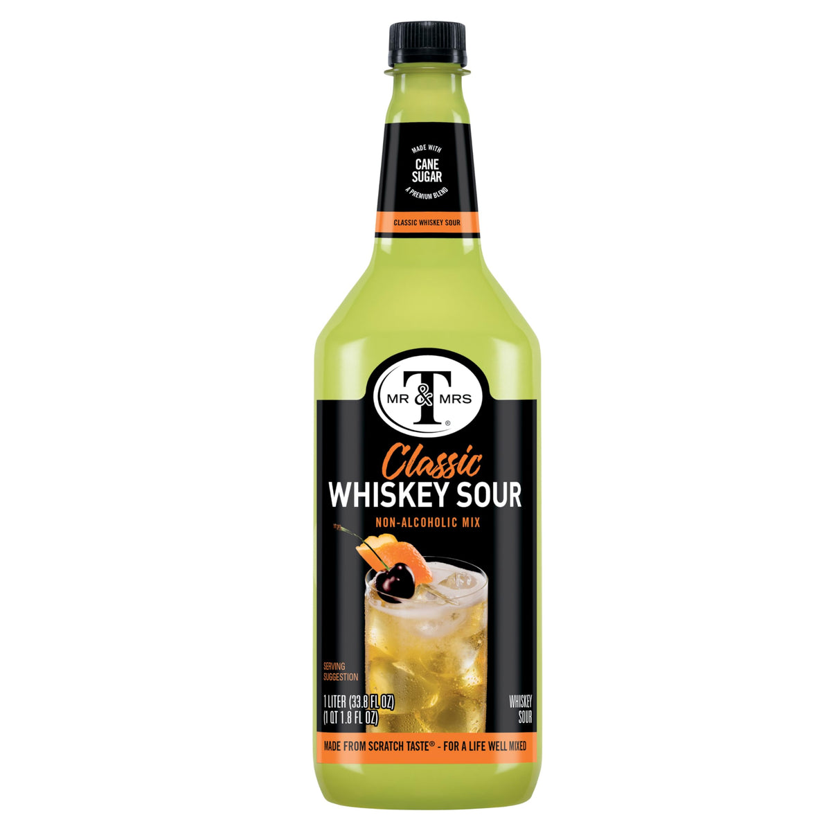 Mr & Mrs T cane sugar ingredients showcase premium flavor base.