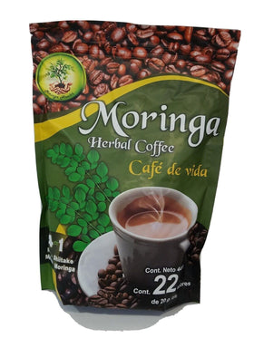 Mr Botanic Moringa Herbal Coffee whole bean ready for fresh grind.