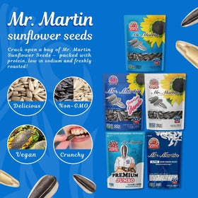 MR. MARTIN keto-friendly sunflower seeds for low-carb snack moments