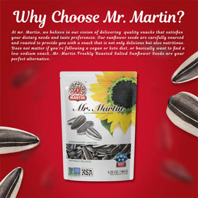 MR. MARTIN packaged seeds on table invite quick bites during workouts or study sessions.