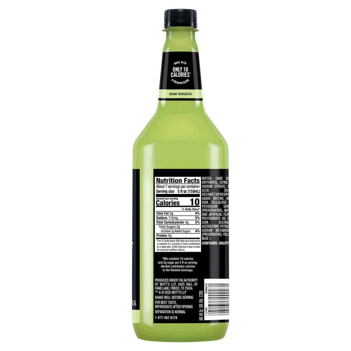 Cane sugar ingredients packaging for Mr & Mrs T mix