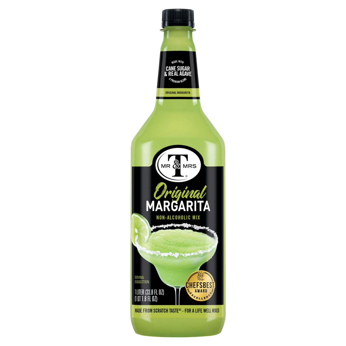 Mr & Mrs T Margarita Mix with real agave for authentic flavor profile