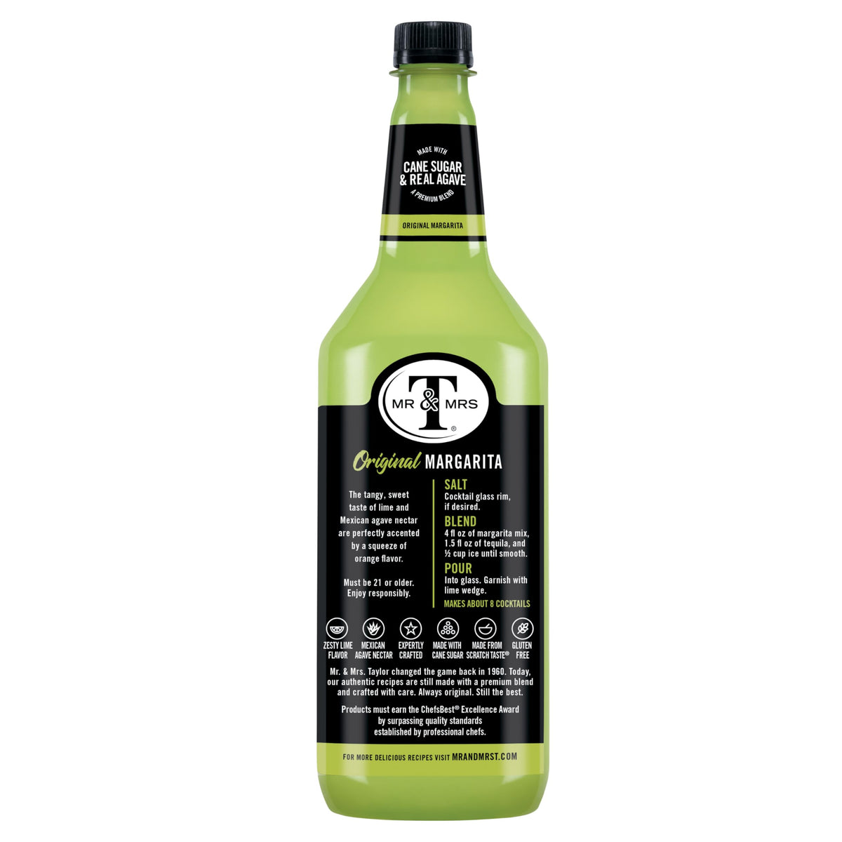 Mr & Mrs T Margarita Mix used to craft a virgin cocktail option
