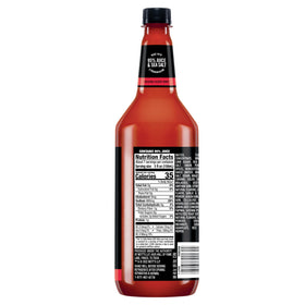 Mr & Mrs T Original Bloody Mary Mix ingredients graphic highlights premium components.