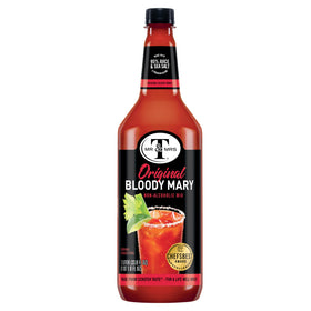 Mr & Mrs T Bloody Mary Mix being poured, ready to mix with your favorite spirit.