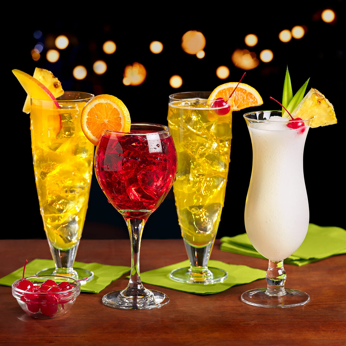 Piña Colada mix being poured into a glass.