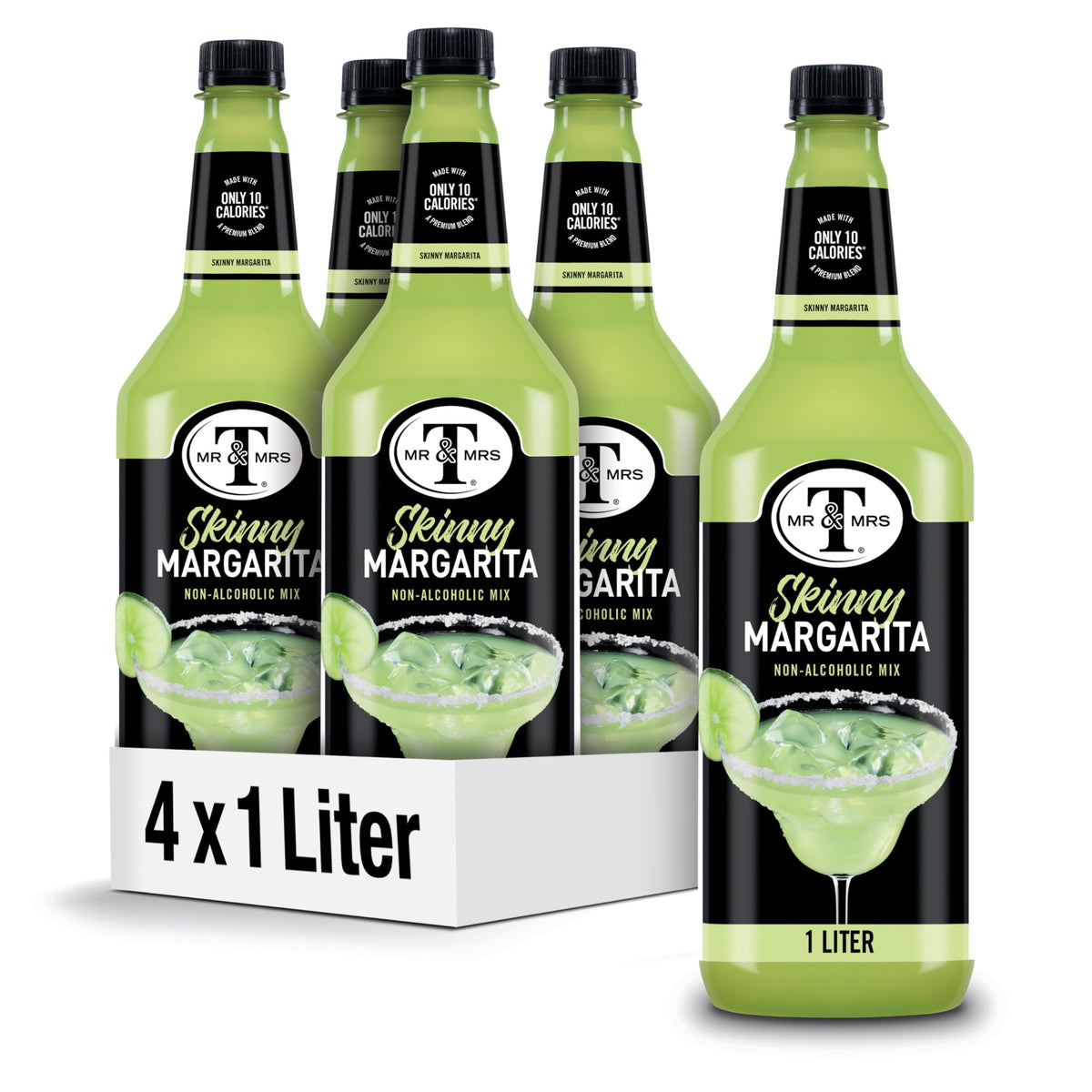 Mr & Mrs T Skinny Margarita Mix bottle 1L ready to mix for cocktails