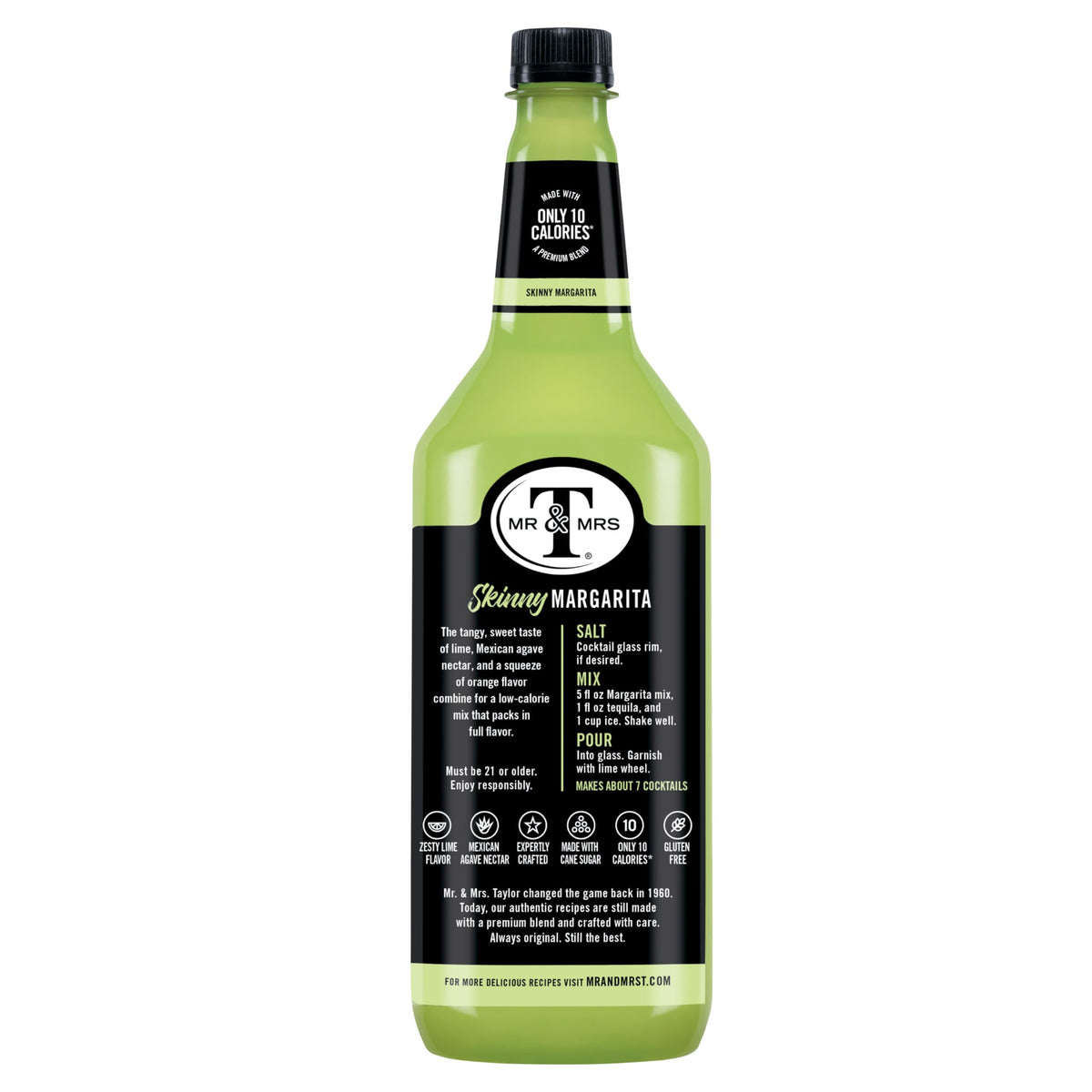 Virgin margarita mocktail idea using Mr & Mrs T mix